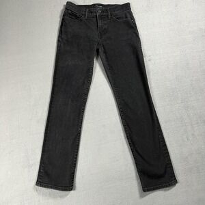 Lucky Brand Jeans Womens 27 Black Sweet Straight Mid Rise Dark Wash Stretch